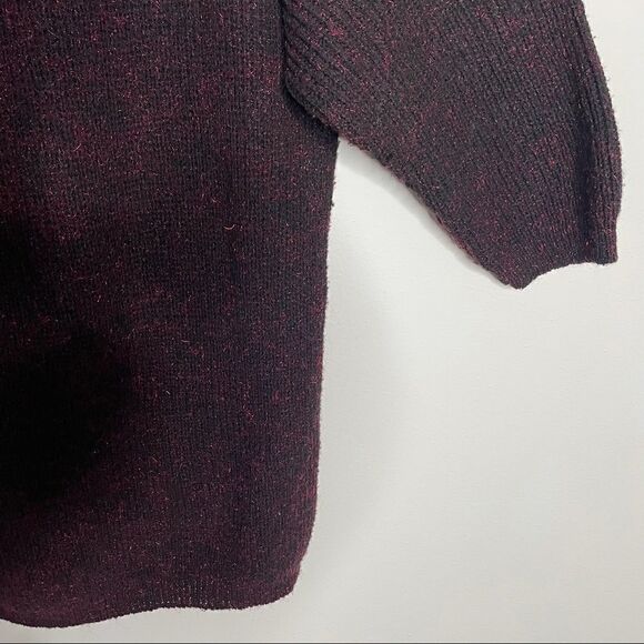 Diane Von Furstenburg Vintage Chunky Knit Metallic Thread Thick Sweater Dress - Picture 8 of 8